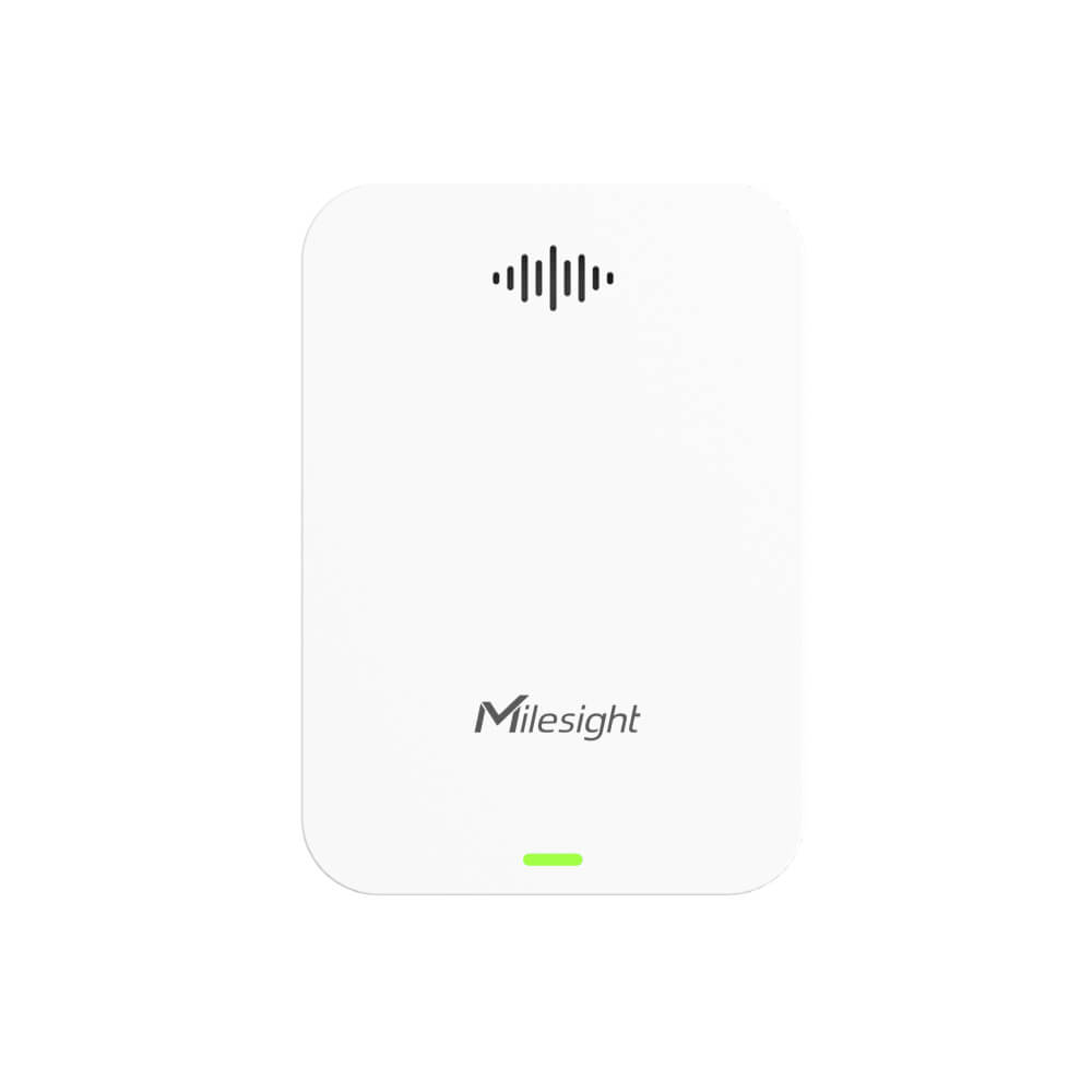 Milesight GS301 4-in-1 LoRaWAN bathroom odor detector for NH3, H2S, temperature, and humidity.