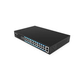 Milesight Industrial PoE Switch Series featuring 4, 8, 16, and 24 port configurations with 250m Extend Mode.