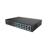 Milesight Industrial PoE Switch Series featuring 4, 8, 16, and 24 port configurations with 250m Extend Mode.