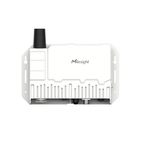 Milesight SG50 solar-powered LoRaWAN gateway with integrated solar panel and battery management.