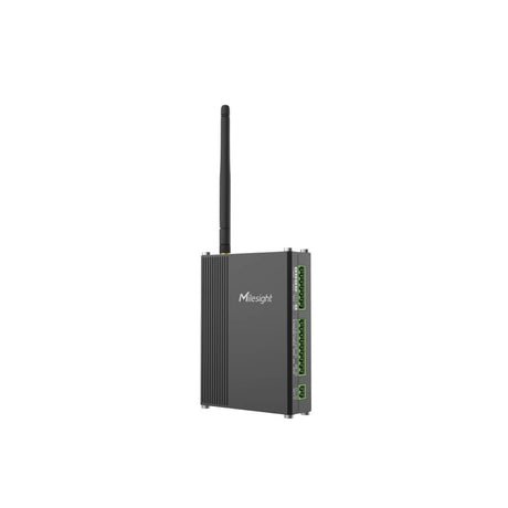 Milesight UC300 LoRaWAN IoT controller with RS485, RS232, analog inputs, and PT100 RTD support.