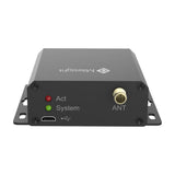Milesight UC3414 cellular remote I/O controller with digital inputs, relay outputs, and RS485/RS232 serial ports.