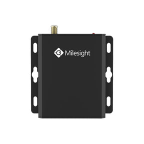 Milesight UC3414 cellular remote I/O controller with digital inputs, relay outputs, and RS485/RS232 serial ports.