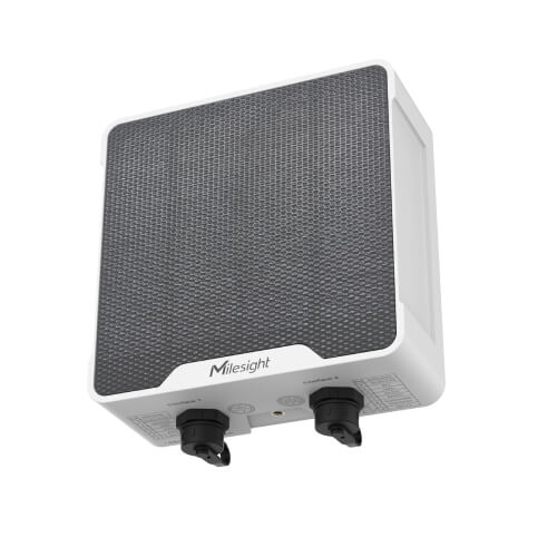 Milesight UC501 solar-powered LoRaWAN IoT controller with IP67 rating and multi-interface support.