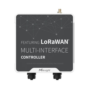 Milesight UC502 battery-powered LoRaWAN IoT controller with IP67 rating and multi-interface support.