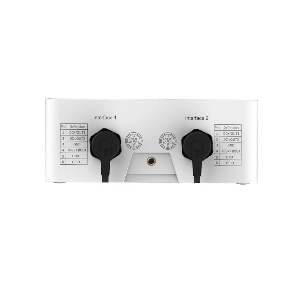Milesight UC512 battery-powered LoRaWAN solenoid valve controller with IP67 rating and M12 industrial connectors.