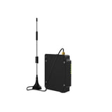 Milesight UR32L industrial 4G LTE cellular router with 2 Ethernet ports and rugged IP30 metal housing.