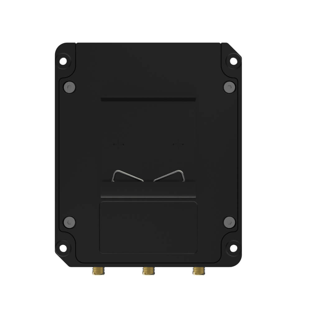 Milesight UR32 industrial 4G LTE cellular router with dual SIM, 2 Ethernet ports, and rugged metal housing.