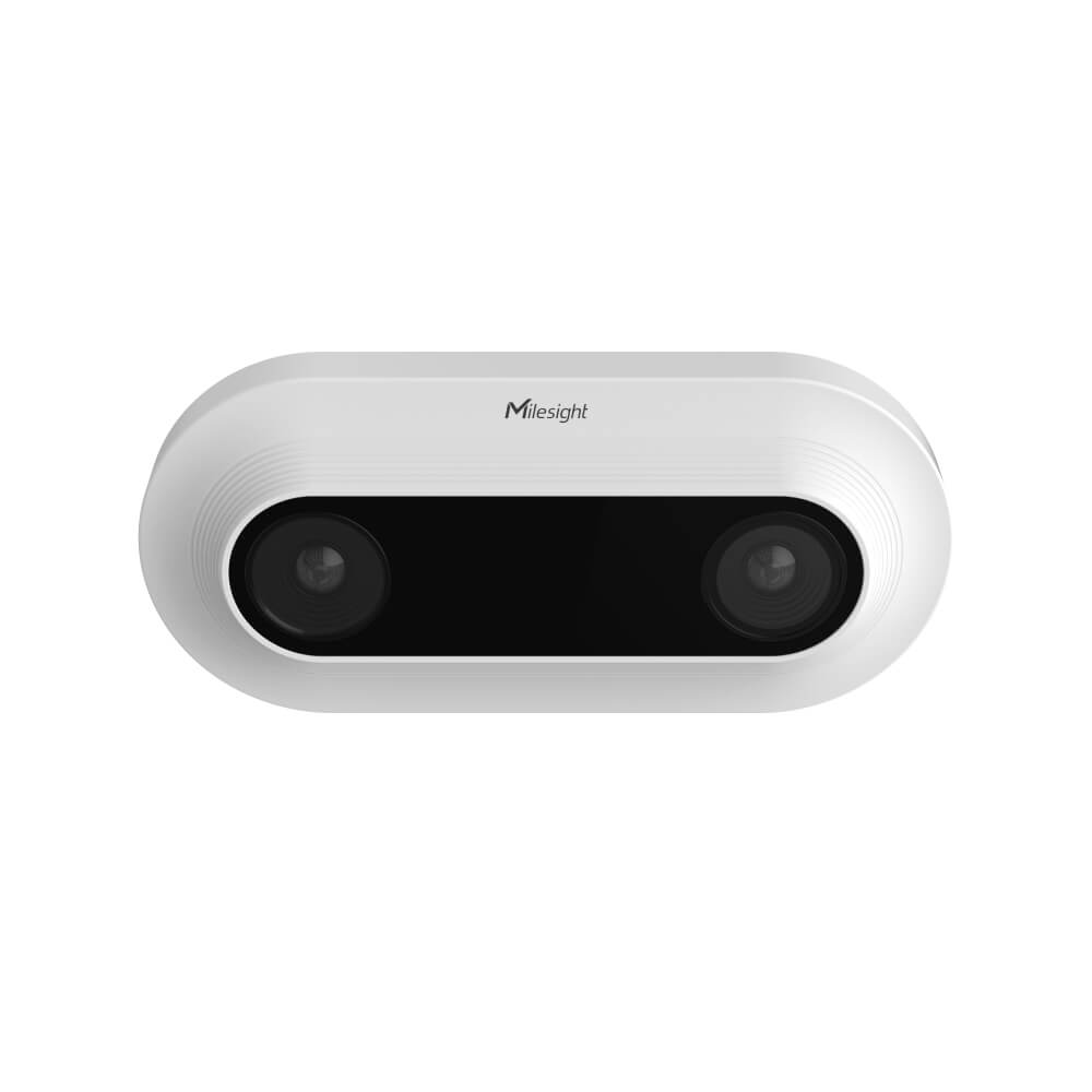 Milesight VS125 Indoor AI Stereo Vision People Counter for high-accuracy retail and office foot traffic analytics.