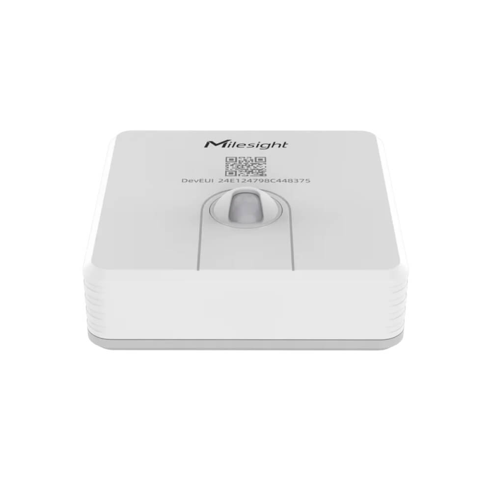 Milesight VS340 LoRaWAN desk occupancy sensor with dual PIR and Thermopile technology for smart office management.