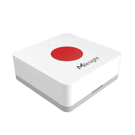 Milesight WS101 LoRaWAN smart button and SOS alarm with multiple press actions and LED indicator.