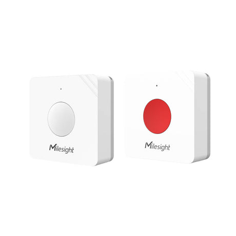 Milesight WS101 LoRaWAN smart button and SOS alarm with multiple press actions and LED indicator.