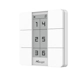 Milesight WS156 and WS136 LoRaWAN smart scene panels with 6-button control and customizable E-ink display.