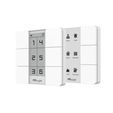 Milesight WS156 and WS136 LoRaWAN smart scene panels with 6-button control and customizable E-ink display.