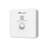 Milesight WS203 LoRaWAN PIR motion sensor with temperature and humidity monitoring and D2D support.