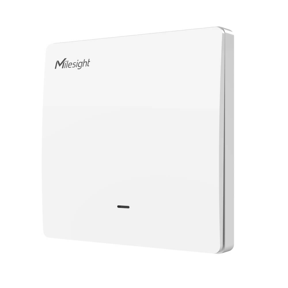 Milesight WS501 single-button LoRaWAN smart wall switch EU type with energy monitoring and Milesight D2D.