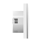 Milesight WS501 single-button LoRaWAN smart wall switch EU type with energy monitoring and Milesight D2D.