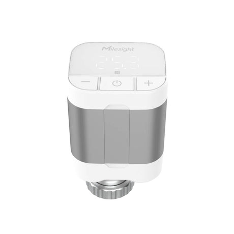 Milesight WT102 self-powered LoRaWAN smart radiator thermostat utilizing thermal energy harvesting.