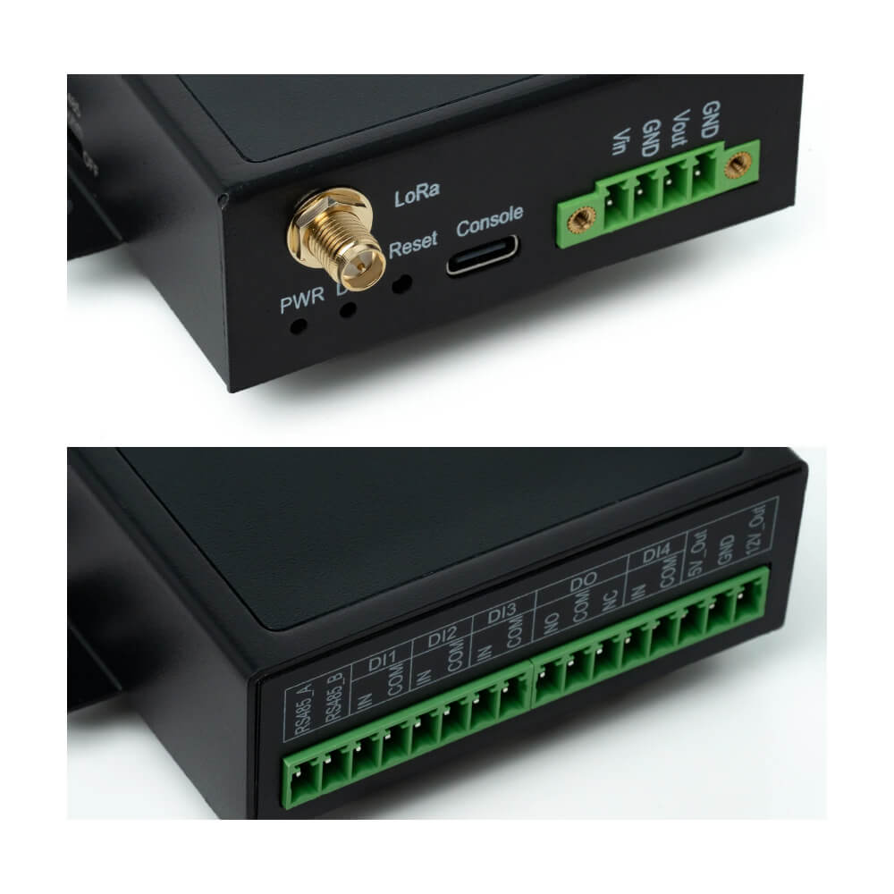 RAK2461 WisNode Bridge IO Lite for RS485 to LoRaWAN conversion with digital inputs and relay outputs.