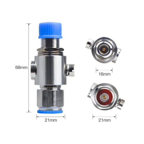 RAKwireless RF lightning arrestor surge protective device with N-type male to N-type female connectors and IP67 rating.