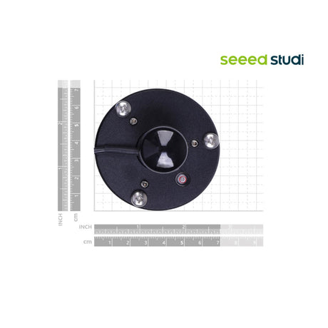 Seeed Studio industrial-grade ultraviolet (UV) radiation sensor with RS485 Modbus RTU interface for environmental monitoring.