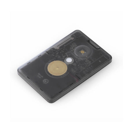 Seeed Studio SenseCAP T1000-E LoRaWAN card tracker, slim credit-card sized GPS tracker for asset and personnel monitoring.
