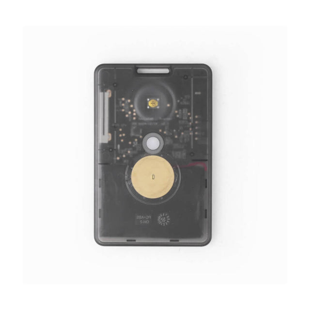 Seeed Studio SenseCAP T1000-E LoRaWAN card tracker, slim credit-card sized GPS tracker for asset and personnel monitoring.