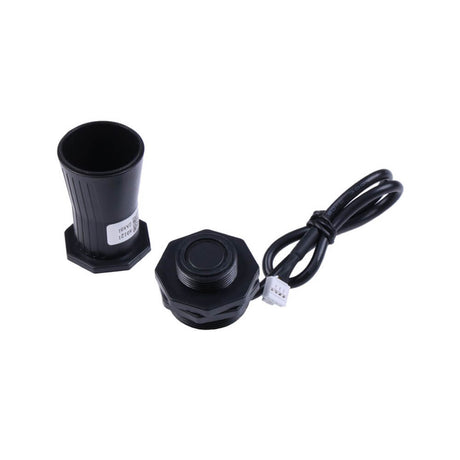 Seeed Studio RS485 ultrasonic level sensor with 750cm range and IP67 waterproof rating for liquid and object detection.