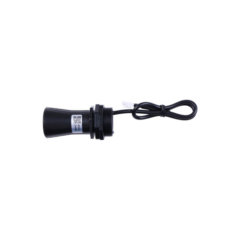 Seeed Studio RS485 ultrasonic level sensor with 750cm range and IP67 waterproof rating for liquid and object detection.