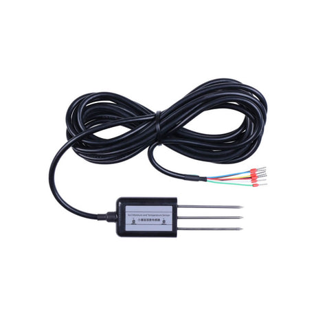 Seeed Studio S-Soil MT-02A industrial soil moisture and temperature sensor with RS485 Modbus RTU interface.