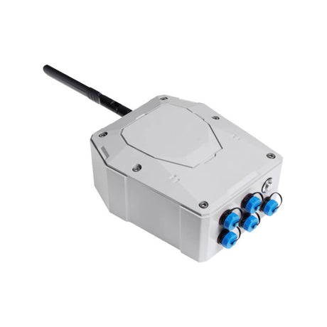 Seeed Studio SenseCAP Sensor Hub 4G Data Logger with solar power support and RS485 Modbus RTU connectivity.