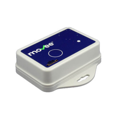 Watteco MOVEE LoRaWAN sensor for shock detection, tilt monitoring, and temperature measurement with IP68 rating.