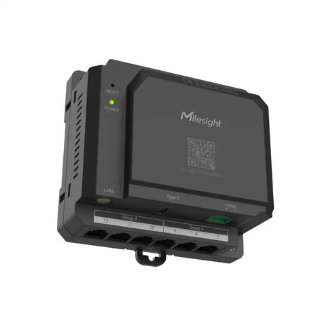 Milesight CTH01 LoRaWAN 12-channel smart power monitor hub for DIN-rail energy and power-quality monitoring