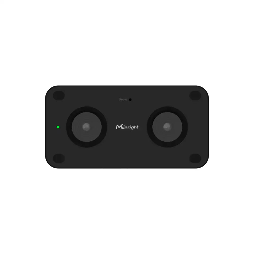 Milesight VS125-O outdoor AI stereo-vision people counter with IP67 housing, for PoE or 4G installation