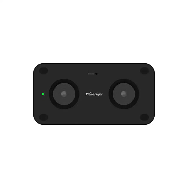 Milesight VS125-O outdoor AI stereo-vision people counter with IP67 housing, for PoE or 4G installation