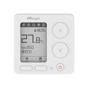 Milesight WT304 LoRaWAN fan coil thermostat with 0-10V proportional valve control