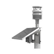 Milesight WTS506 6-in-1 LoRaWAN Weather Station with WTS Hub, WTS Sensors, and 15W solar panel for professional meteorological monitoring.