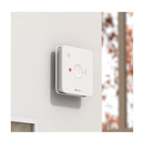 Nexelec Origin connected LoRaWAN smoke detector with 10-year battery life and photoelectric sensing technology.