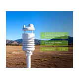 Seeed Studio SenseCAP S700-C 7-in-1 Compact Weather Station with Pyranometer, Radar Rain Sensor, Ultrasonic Wind Measurement, RS485 and SDI-12 Output, IP66 Rated for Outdoor and Agricultural Use.