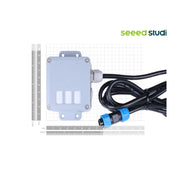 Seeed Studio S-H2S-01 industrial hydrogen sulfide gas sensor with RS485 Modbus interface and IP66 housing.