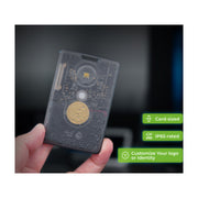 Seeed Studio SenseCAP T1000-E LoRaWAN card tracker with GNSS, Wi-Fi, and Bluetooth positioning, SOS button, and IP65 protection