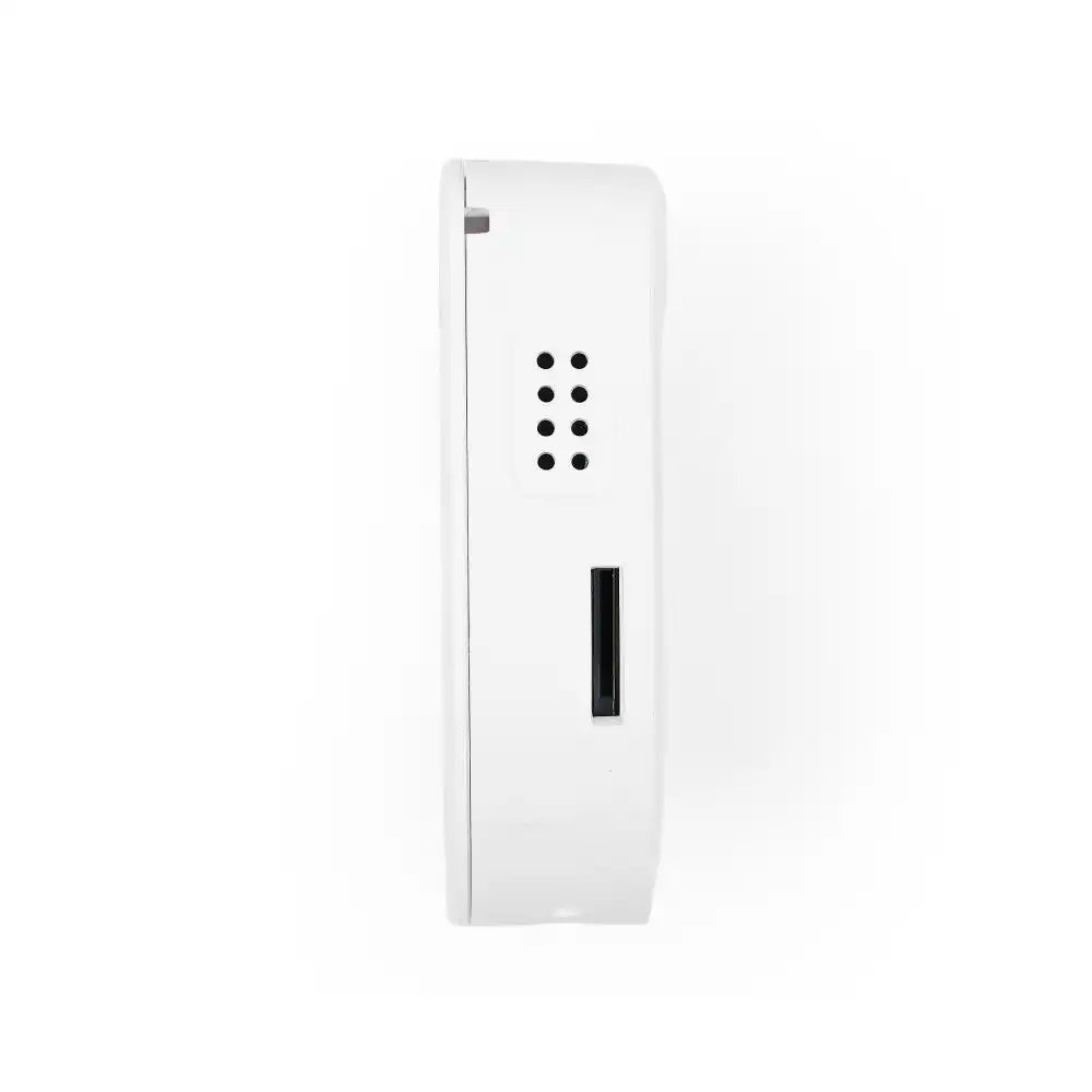 Seeed Studio SenseCAP Watcher W1-B Physical AI Agent with White Enclosure, ESP32-S3, Himax HX6538 AI Chip, 120° Camera, Touchscreen, Wi-Fi and Bluetooth for Smart Space Monitoring.
