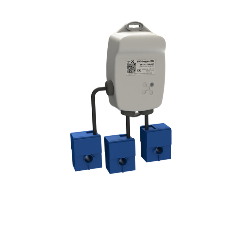Ineo-Sense ESG-Logger-NRJ LoRaWAN® Electricity Consumption Tracking Sensor with 3 Probes 90A + Voltage - IP55 (EU868)
